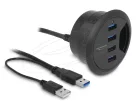 Delock 62868 4 porttal rendelkező asztali USB 3.0 elosztó
