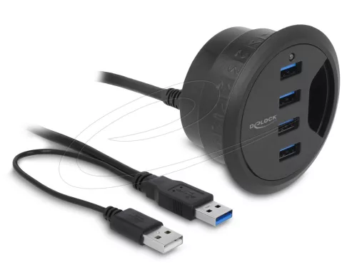 Delock 62868 4 porttal rendelkező asztali USB 3.0 elosztó