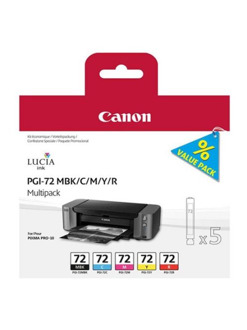 Canon PGI-72 MBK/C/M/Y/R (5in1) multi csomag (for PRO-10)