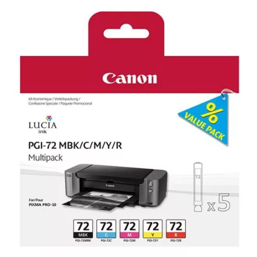 Canon PGI-72 MBK/C/M/Y/R (5in1) multi csomag (for PRO-10)