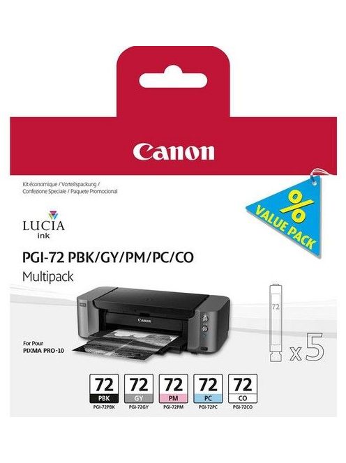 Canon PGI-72 PBK/GY/PM/PC/CO (5in1) multi csomag (for PRO-10)