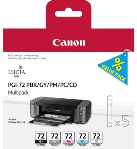 Canon PGI-72 PBK/GY/PM/PC/CO (5in1) multi csomag (70ml) (for PRO-10) (6403B007)