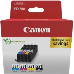   Canon CLI-551 tintapatron multipack (4x7ml) (C/M/Y/BK) (6509B016)