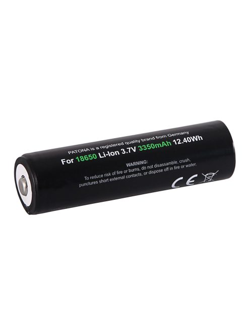 PATONA PREMIUM 18650 Li-Ion akkumulátor (3.7V/3.350mAh) (6516)