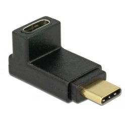   Delock USB-C csatlakozó "apa" > csatlakozó "anya" ívelt (felfelé/lefelé) (65914)