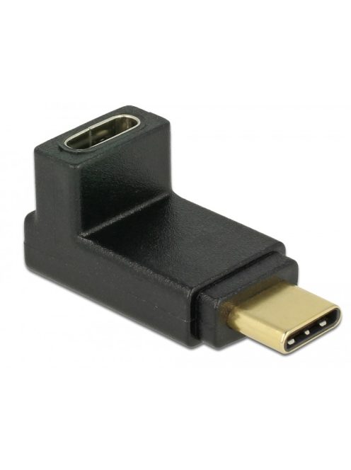 Delock USB-C csatlakozó "apa" > csatlakozó "anya" ívelt (felfelé/lefelé) (65914)