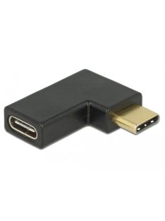   Delock USB-C csatlakozó "apa" > csatlakozó "anya" ívelt (bal/jobb) (65915)