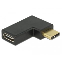   Delock USB-C csatlakozó "apa" > csatlakozó "anya" ívelt (bal/jobb) (65915)