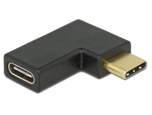 Delock USB-C csatlakozó "apa" > csatlakozó "anya" ívelt (bal/jobb) (65915)