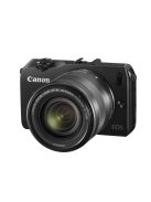 Canon EOS M váz + EF-M 18-55mm / 3.5-5.6 IS STM objektív + 90EX vaku (4 színben) (fekete)
