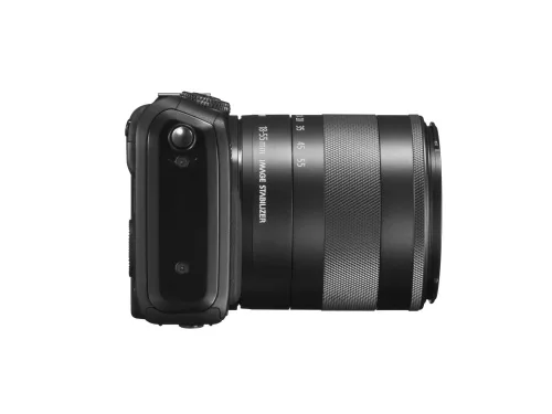 Canon EOS M váz + EF-M 18-55mm / 3.5-5.6 IS STM objektív + 90EX vaku (4 színben) (fekete)