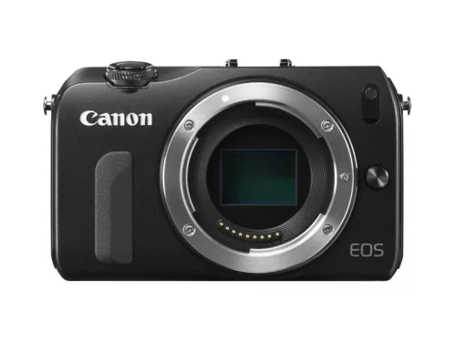 Canon EOS M váz + EF-M 18-55mm / 3.5-5.6 IS STM + EF-M 22mm / 2.0 STM objektívek + 90EX vaku (fekete)