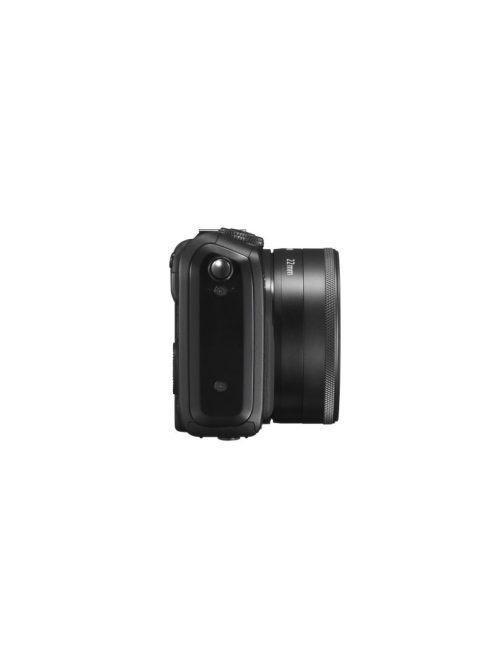Canon EOS M Body + EF-M 22mm / 2.0 STM Objektiv + EF M - EF Adapter + 90EX Blitz (schwarz)