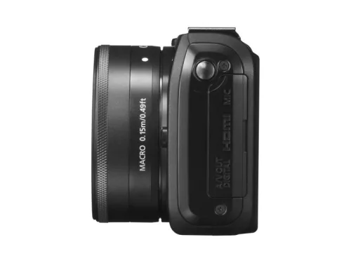 Canon EOS M váz + EF-M 22mm / 2.0 STM objektív + EF M - EF adapter + 90EX vaku (2 színben) (fekete)