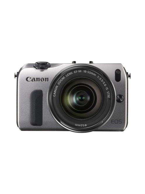 Canon EOS M váz + EF-M 18-55mm / 3.5-5.6 IS STM objektív + 90EX vaku (4 színben) (ezüst)
