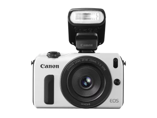 Canon EOS M body + EF-M 22mm / 2.0 STM objective + EF M - EF adapter + 90EX flash (black)