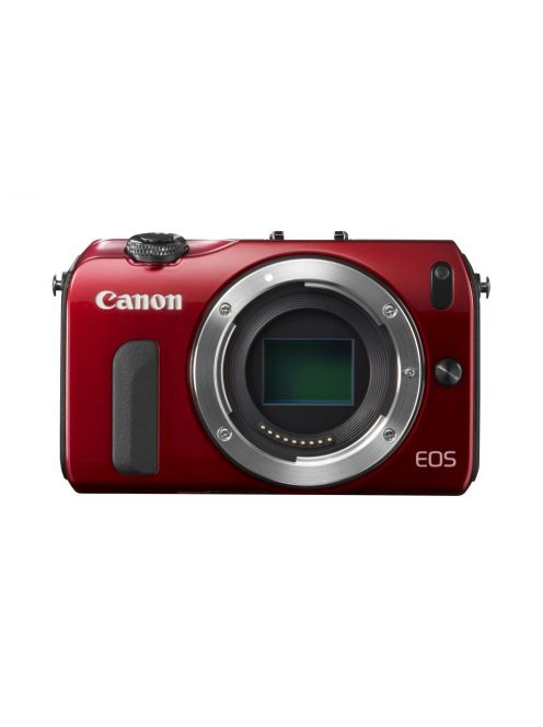 Canon EOS M váz + EF-M 18-55mm / 3.5-5.6 IS STM objektív + 90EX vaku (4 színben) (piros)