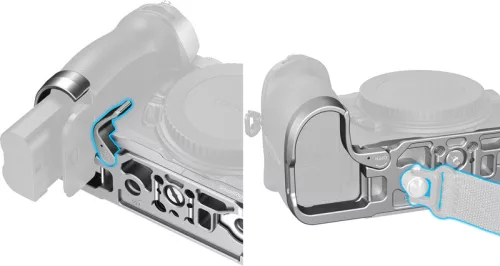 SmallRig 6696 Bottom Mount Plate for Nikon Z5IIC (Silver)