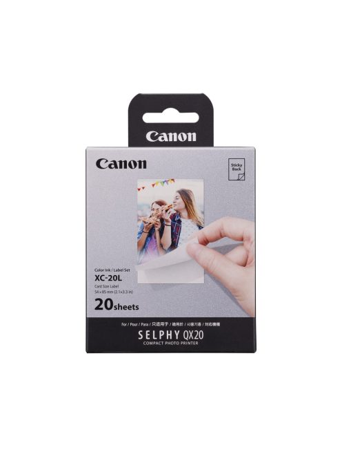 Canon XC-20L fotópapír (54×85mm) (20db) (for Selphy QX20) (6755C002)