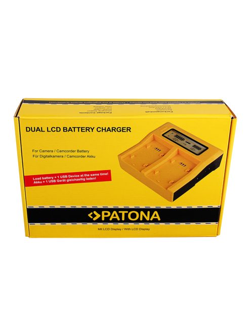 PATONA LC-E5 akkumulátor töltő (DUAL) (LCD) (for Canon LP-E5) (7512)