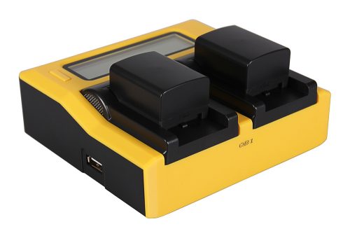 PATONA CG-800 DUAL akkumulátor töltő (LCD) (for Canon) (7589)