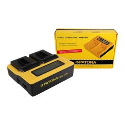 PATONA DUAL akkumulátor töltő (dupla) (for GoPro) (7679)
