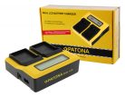 PATONA DUAL LCD akkumulátor töltő (dupla) (for Olympus BLX-1) (7714)