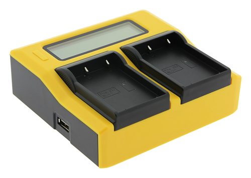 PATONA DUAL LCD akkumulátor töltő (dupla) (for Olympus BLX-1) (7714)