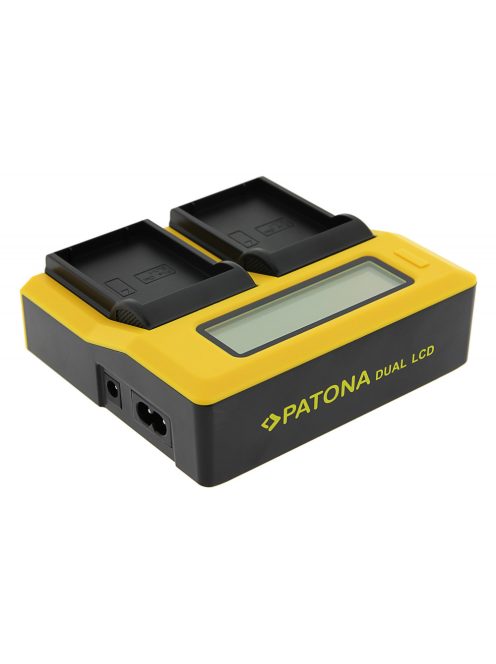 PATONA DUAL LCD akkumulátor töltő (dupla) (for Olympus BLX-1) (7714)