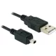Delock kamera kábel USB-B mini - USB-A (1,5m)