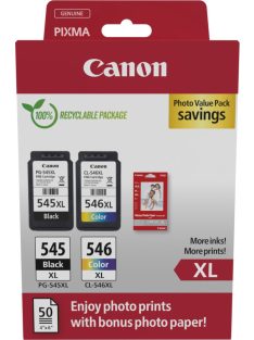   Canon PG-545XL + CL-546XL tintapatron multipack +50db (10x15 fotópapír) (8286B011)