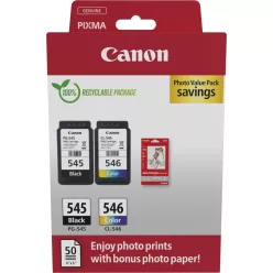   Canon PG-545 + CL-546 tintapatron multipack (8ml+9ml) +50db (10x15 fotópapír) (8287B008)