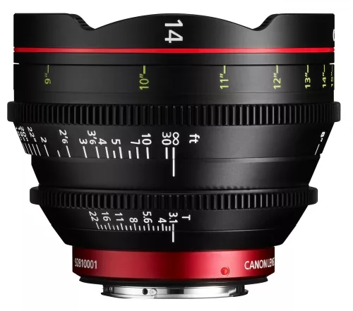 Canon Prime CN-E 14mm / T3.1 L F (feet) (EF mount) (8325B001)