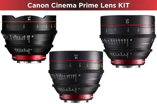 Canon Cinema Prime 3 Lens KIT (14/24/50) (EF bajonett)
