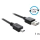 Delock EASY USB 2.0 A típusú > Mini B típusú kábel (1m)