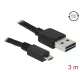Delock EASY USB (USB-A to micro B USB) (3m) (black) (83368)