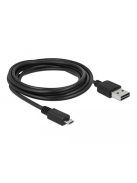 Delock EASY USB (USB-A to micro B USB) (3m) (black) (83368)