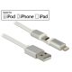 Delock Apple Lightning/micro USB > USB 2.0 - 1m