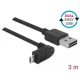Delock USB-A 2 /// microUSB 2.0 kábel (L) (3m) (black) (83857)