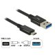 Delock SuperSpeed USB-kábel, USB 3.1 (G2) > USB Type-C 3.1 (G2) dugókkal - 1m 