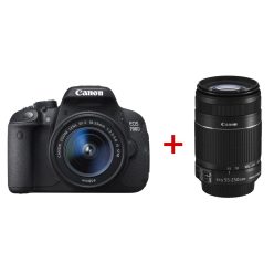   Canon EOS 700D + EF-S 18-55mm / 3.5-5.6 IS STM + EF-S 55-250mm / 4.0-5.6 IS II