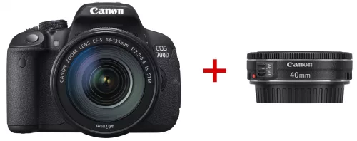 Canon EOS 700D + EF-S 18-135mm / 3.5-5.6 IS STM + EF 40mm / 2.8 STM