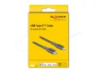 Delock 86631 USB-C /// LIGHTNING adat és töltőkábel (1m) (gray)