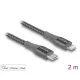 Delock 86632 USB-C /// LIGHTNING adat és töltőkábel (2m) (gray)