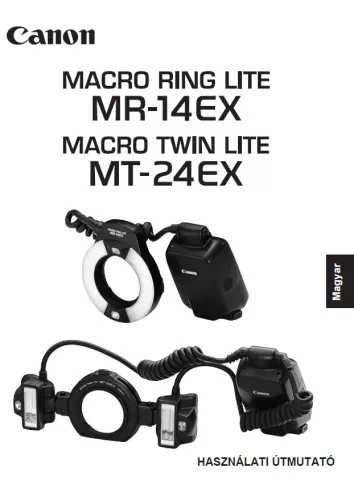 Canon MR-14EX + MT-24EX használati útmutató