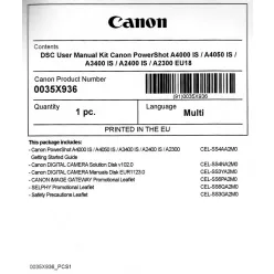   Canon PowerShot A4000is használati útmutató + szoftver csomag EU18