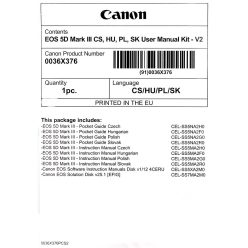   Canon EOS 5D mark III Használati útmutató + Szoftver csomag V2