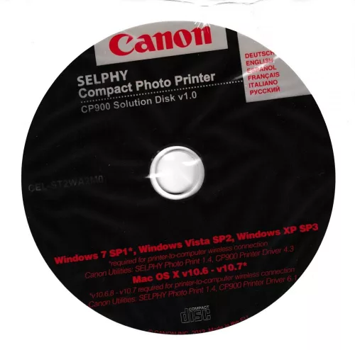 Canon SELPHY CP900 telepítő CD