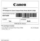 Canon SELPHY CP900 telepítő CD