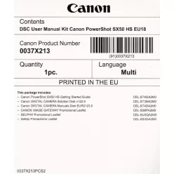   Canon PowerShot SX50 HS használati útmutató + szoftver csomag EU18